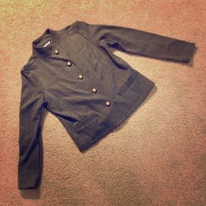 Gray Military Knit Jacket